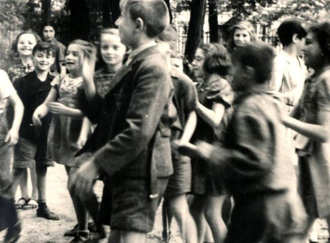 Children in Theresienstadt Ghetto photographed by the Red Cross